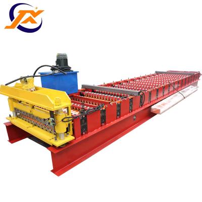 China Building Material Shops Monthly Business 836mm Cold Steel Corrugated Iron Sheet Roofing Tile Making Roll Forming Machine for sale