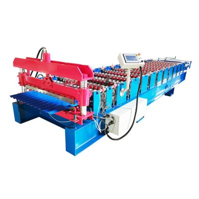 China Hotels Latest Customized Galvanized Coil 762 836 988 By 1064 0.1-1.2 Mm Corrugated Roll Forming Machine for sale