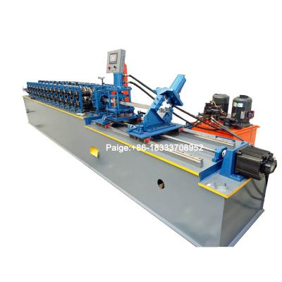 China Metal Stud and Track Roll Forming Full Automatic Design C U Omega L Machinery New Metal Stud and Track Drywall Stud Roll Forming Machine for sale