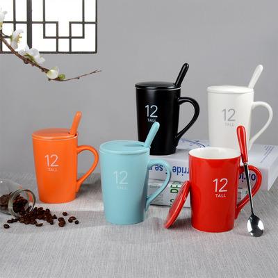 China Viable Creative Mug Wholesales 400ml 4.7 Inch School Festival Gift Animal LOGO Coffee Ceramic White Cute Painting Mug Milk Home Cups for sale