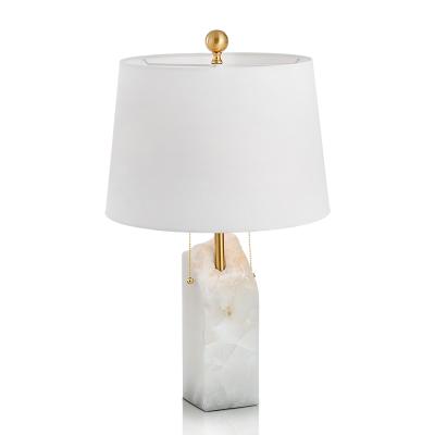 China American minimalist creative luxury marble white marble table lamp mid century table lamp living room for sale