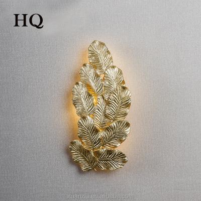 China 0814-4 exquisite best gold indoor fancy wall light for home decoration for sale