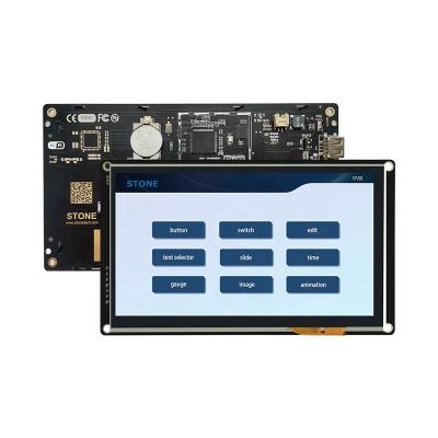 China 7 Inch TFT LCD 800*480/1024*600 HMI Programmable Touch Screen Top Quality With Controller Board For Industrial Use 7 Inch for sale