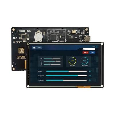 China 800*480 Inch Industrial and Medical Machine STONE 7 RS232/RS485/TTL Human Interface TFT LCD Display 7 Inch for sale