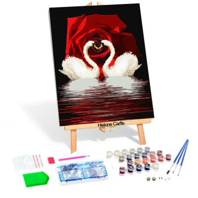 China CLASSIC DIY Painting By Numbers With Frame Diamond Painting Wall Art Canvas DIY Painting for sale