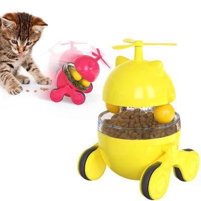 China Cats Cat With Wheels Sliding Leak Feeding Toys Teasing Cat Toys for sale