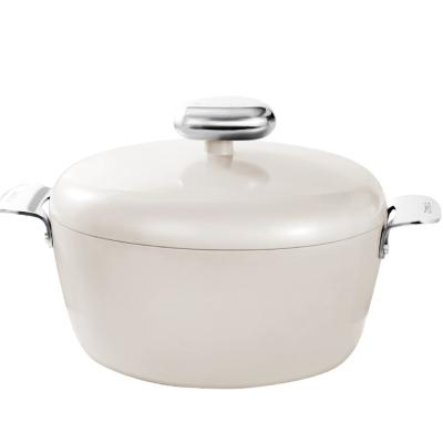 China Sustainable 1pcs Aluminum Alloy Casserole Pans Pots And Pans Nonstick Cookware Set for sale