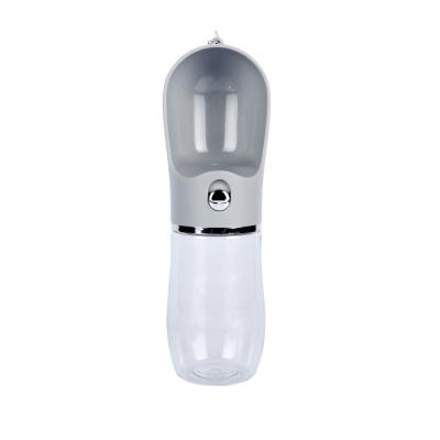 China Amazon Hot Selling Automatic Pet Travel Outdoor 2 in 1 Cup for Dog Drinking and Eating Pet Food Water Bottle for sale