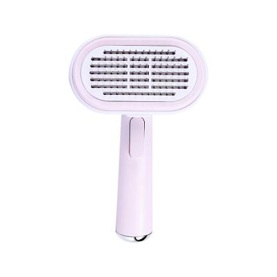 China Stocked Soft Feeds Dog Cat Slicker Hair Short Pin Bath Brush Pet Grooming Brush for sale