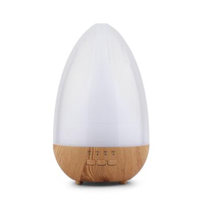 China Car USB House Car 7colors Natural Wood Ultrasonic Light Oil Aroma Diffuser Silent for sale