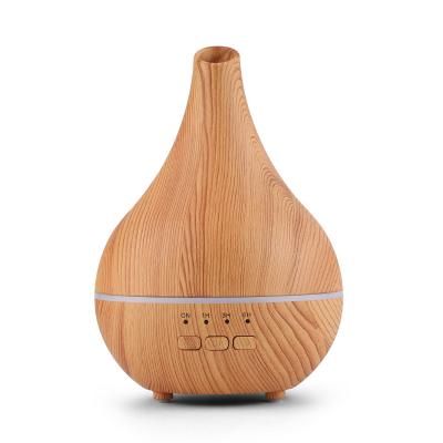 China Wood Ultrasonic Air Humidifier Car Oil USB Portable Fragrance Diffuser with Colorful Light for Office Home Aroma Diffusers for sale