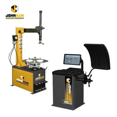 China Factory Price Johnham Tire Changer Combo Approved Wheel Balancing Machine JTC820+JWB620 and Wheel Balancer CE JTC820+JWB620 Tire Changer for sale