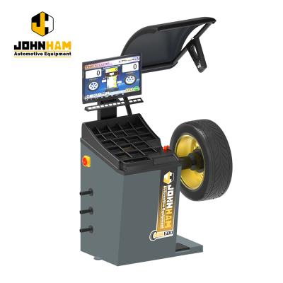 China LCD display car wheel balancer with hand lock wheel balancer machine tire balancer JWB681 JWB681 for sale