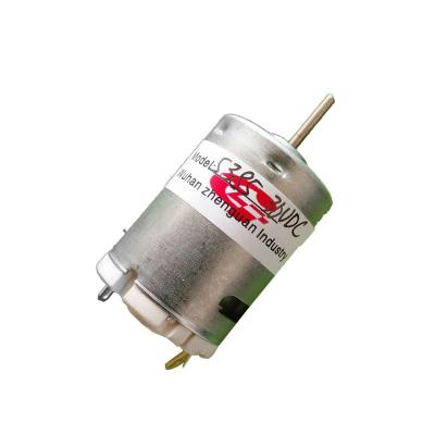 China drip proof rs-385 12v carbon brush dc motor, hair dryer dc motor rs 385 vacuum pump dc motor for sale