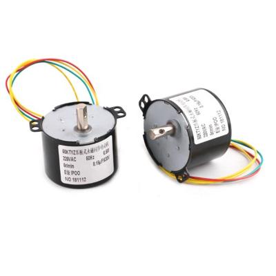 China AC Motor 50KTYZ 220V Mini Synchronous Motor Permanent Magnet Totally Enclosed Motor 4RPM 6RPM for sale