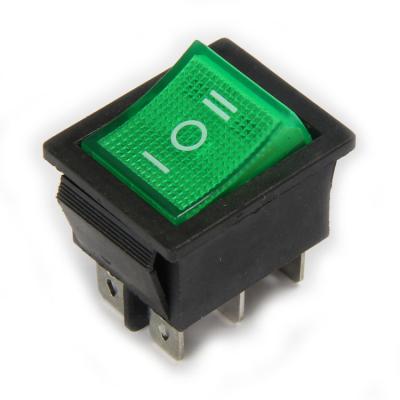 China Home appliance on/off switch 6 pin rocker switch with light KCD4 indicator dpdt rocker switch for sale