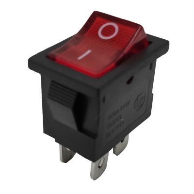 China Electrical Equipment 125V 10A 250V 6A Mini Boat Rocker Switch KCD1-104/N 4 Pin On Off Switch for sale