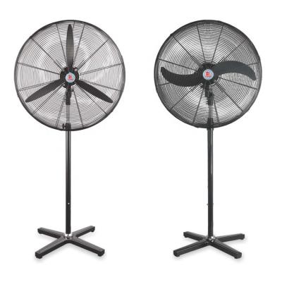 China China Manufacturer Low Noise 220w Cross Base 26 Inch Large Black Color Metal Retro 2 Blade Stand Fan for sale