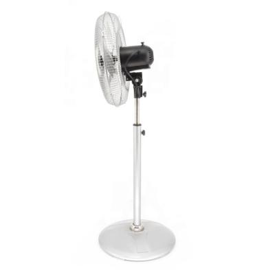 China Garage Gym Cooling 4 Blade Home Full Metal White Standing Fan Room Bases Pedestal Commercial Restaurant Large for sale