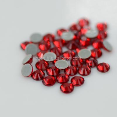 China Pointback Red Color Rhinestones Hot Fix Rhinestone Accessories Factory Price Hot Fix Rhinestones for sale