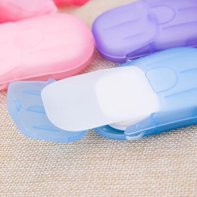 China Disinfectant Soap Paper Easy Wash Hand Sanitizer Soap Paper Bath Soap Flakes Cleaning Scented Mini Paper Slice Home Travel Convenient Disposable for sale