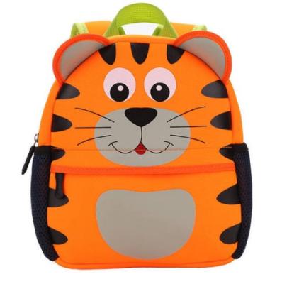 China Kids 3D Rubber Hot Animals Backpacks New Brand Design Girl Boys Backpack Toddler Kids Neoprene School Bags Kindergarten Cartoon Bags for sale