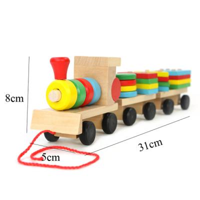 China TOY Wooden MODEL Toys Childhood 3D Learning Colorful Wooden Blocks Toy For Children Educational Baby Kids for sale