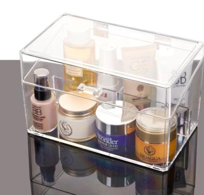 China Customized Viable Acrylic Storage Box Acrylic Cosmetic Organizer for sale