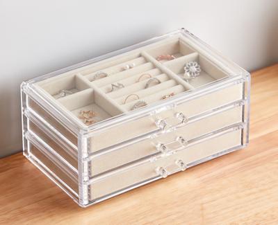 China Fashional New Design Acrylic Storage Box Acrylic Jewelry Box for sale