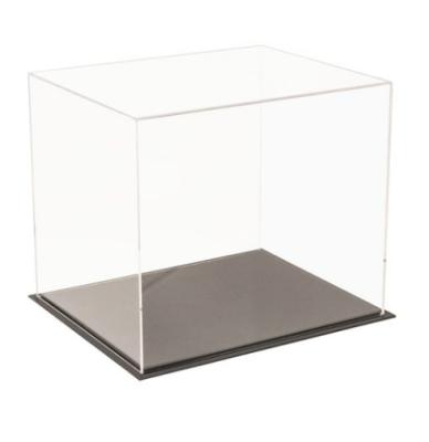 China Fashional Wholesale Clear Plexiglass Acrylic Display Box With Lid Push Pushing Monday Card Display Box Showcase for sale