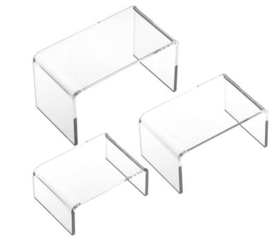 China Fashional 3 Layers Wholesale Clear Acrylic Display Stand Shelf Storage Rack for sale