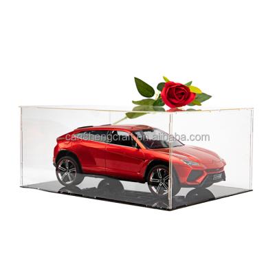 China Fashional Acrylic Display Boxes For Small Collection Hot Acrylic Display Car Toys Case Wholesale for sale