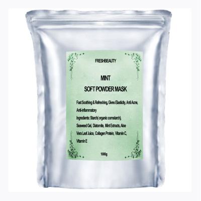 China Private Label Skin Care Beauty Mint Facial Mask Powder Skin Firming for sale