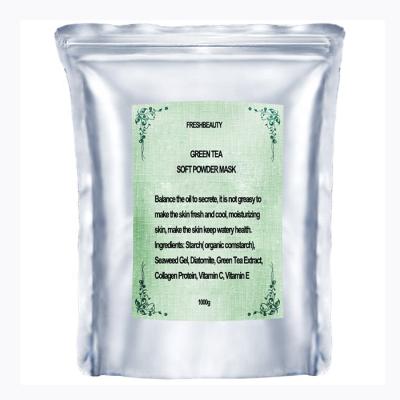 China Pressing Beauty Skin Care Green Tea Soft Powder Shaping Powder Facial Mask for sale