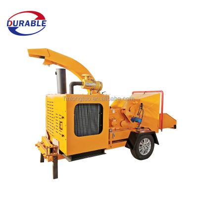 China Easy Operation Forestry Equipment Professional Towable Log 15hp Log Shredder Machine for sale