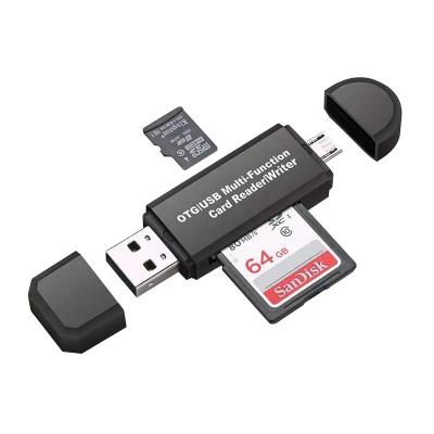 China Cheap USB Mini Magnetic Stripe Card Reader/Writter OTG Card Reader USB 2.0 Multifunction Card Reader for Mobile and PC CF Card Reader for sale