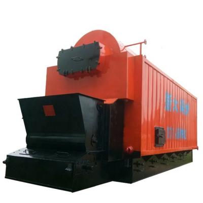 China Horizontal Domestic Boilers Horizontal Packed 6ton Single Drum Displacement Grate Solid Firewood Charcoal Boiler for sale