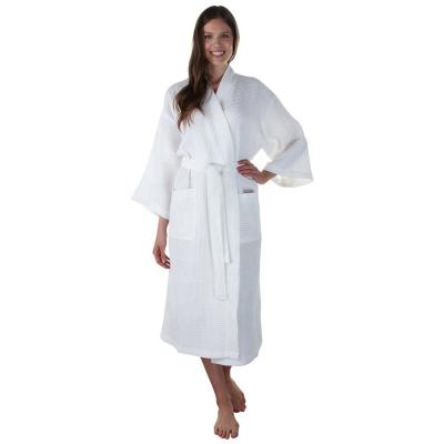 China Factory Direct Supply Cotton Breathable Kimono Collar Style Spa /Hotel 100% Waffle Base Bathrobe for sale