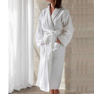 China Luxury Custom Made Shawl Collar Winter 100% Egyptian Cotton QUICK DRY Classic Velvet Bathrobes For Hotel Spa for sale