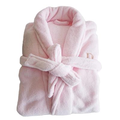 China Polyester Coral Fleece Spa Winter Turkish Breathable Plush Soft 100% Cotton Bathrobe for sale