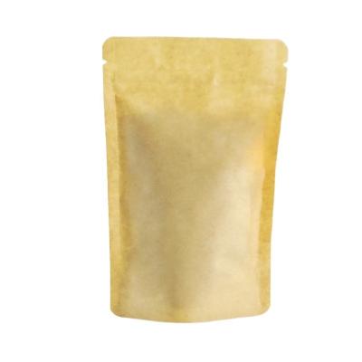 China Good Barrier Custom Kraft Paper Zipper Bags Food Safety for sale