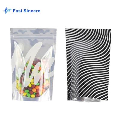 China Custom Printed Moisture Proof Mini Aluminum Foil Laminated Clear Mylar Ziplock Bags for sale