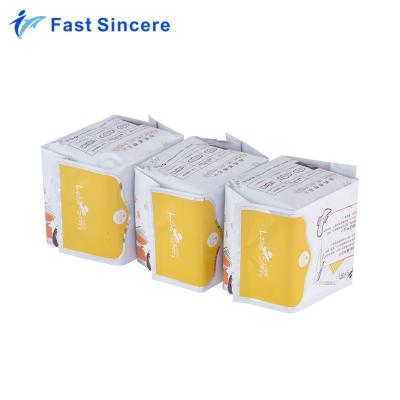 China Plastic Logo Printed Side Gusset Moisture Proof Sanitary Napkin Bag for sale