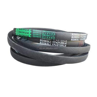 China baihua V BELT for various industrial agricultural machinery 17*2120 for sale