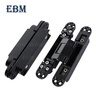 China 180 Degree Hinge Adjustable Concealed Door Hinges 3D Hinge Adjustable Invisible Direction Door Hinge Three 180 Degree Open Hinge Zinc Alloy for sale