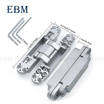 China 180 Degree Hinge Adjustable 3D Hinges For 80KG Heavy Doors Zinc Alloy Adjustable 3D Door Hinge Concealed Hige180 Degree Open Hinge Invisible Hinge for sale