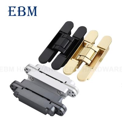 China 180 Degree Hinge Heavy Duty Zinc Alloy 3D Door Hinge 80KG Adjustable Concealed Hidden Hinge 3D Hinges Adjustable 180 Degree Open Hinge for sale