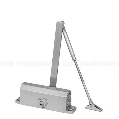 China Aluminum Alloy Soft End Adjustment Capacity Light Duty Strong Weight Door Closer Hydraulic Door Closer For Wooden Door for sale