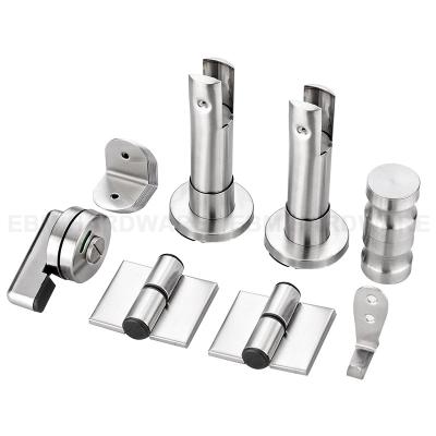 China Modern High Quality Ironwork 304 HPL Stainless Steel Toilet Partition Compartment Hardware Fittings Accessories for sale