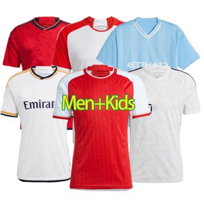 China Shirts & Tops Top Thailand Quality 23/24  Utd City Madrid Club Men Kids Soccer Jersey Football Kits Sets Uniform with Fast shipping for sale